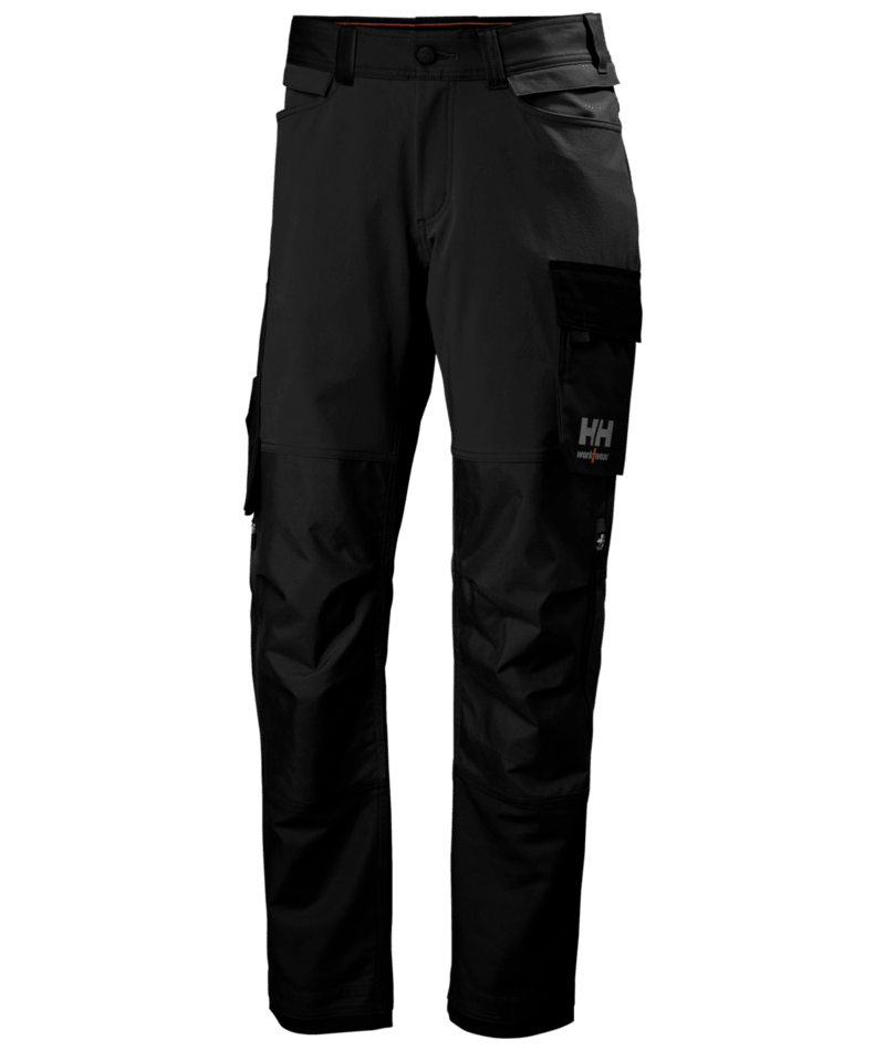 Helly Hansen Workwear OXFORD 4X CNCT PANT in Schwarz – Vorderansicht