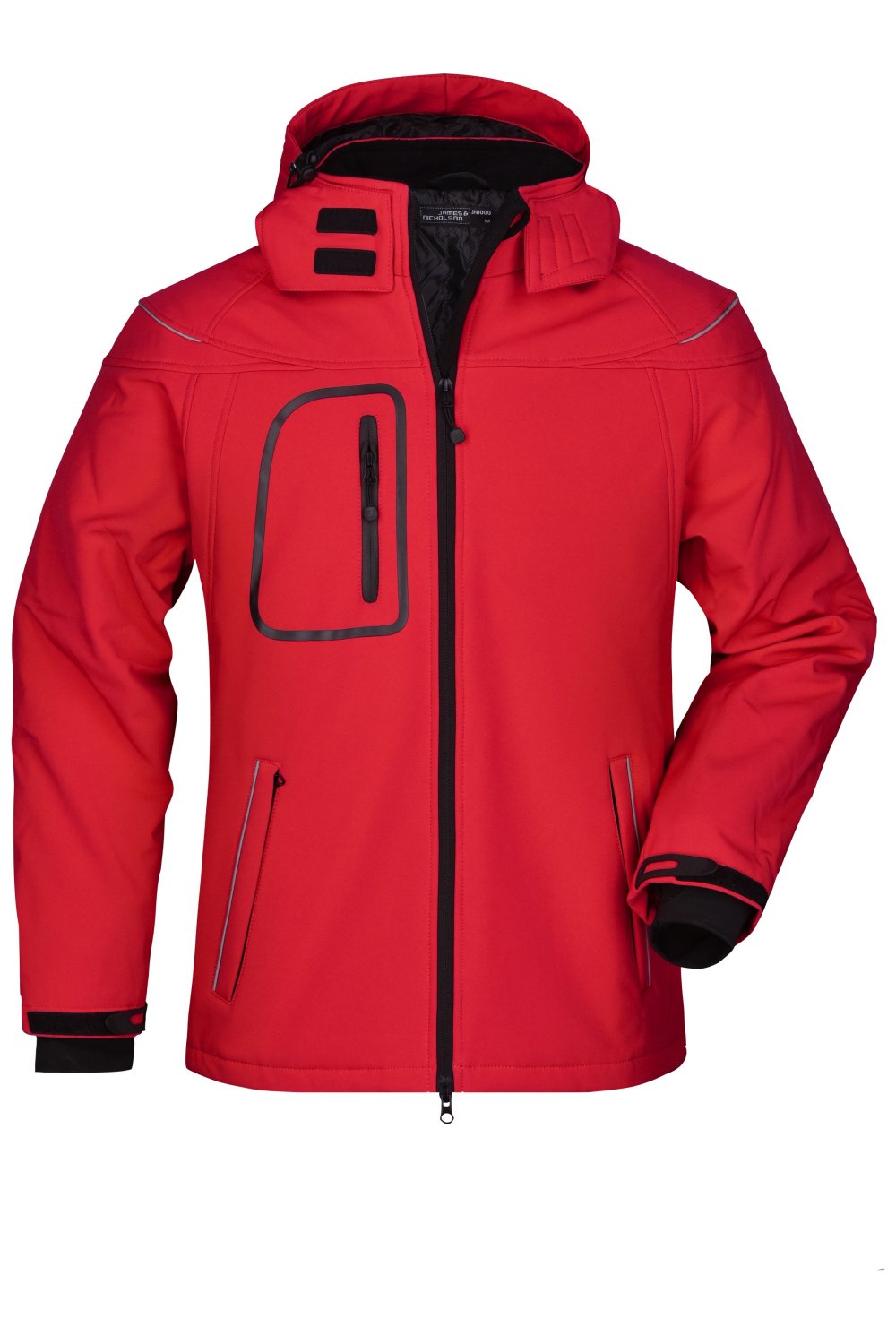 Daiber Men’s Winter Softshell Jacket in Red – Vorderansicht