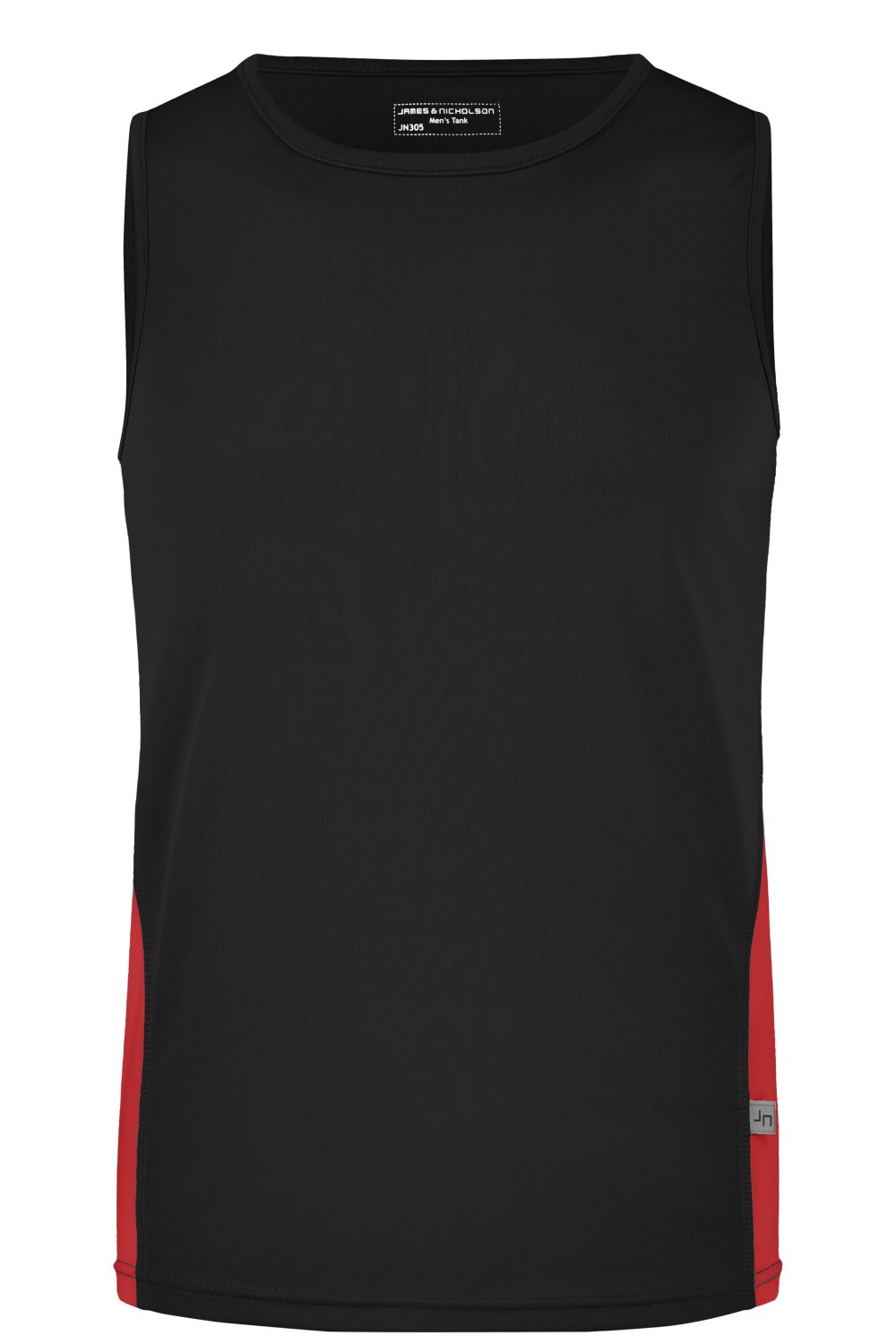 Daiber Men's Running Tank in Black/Red – Vorderansicht