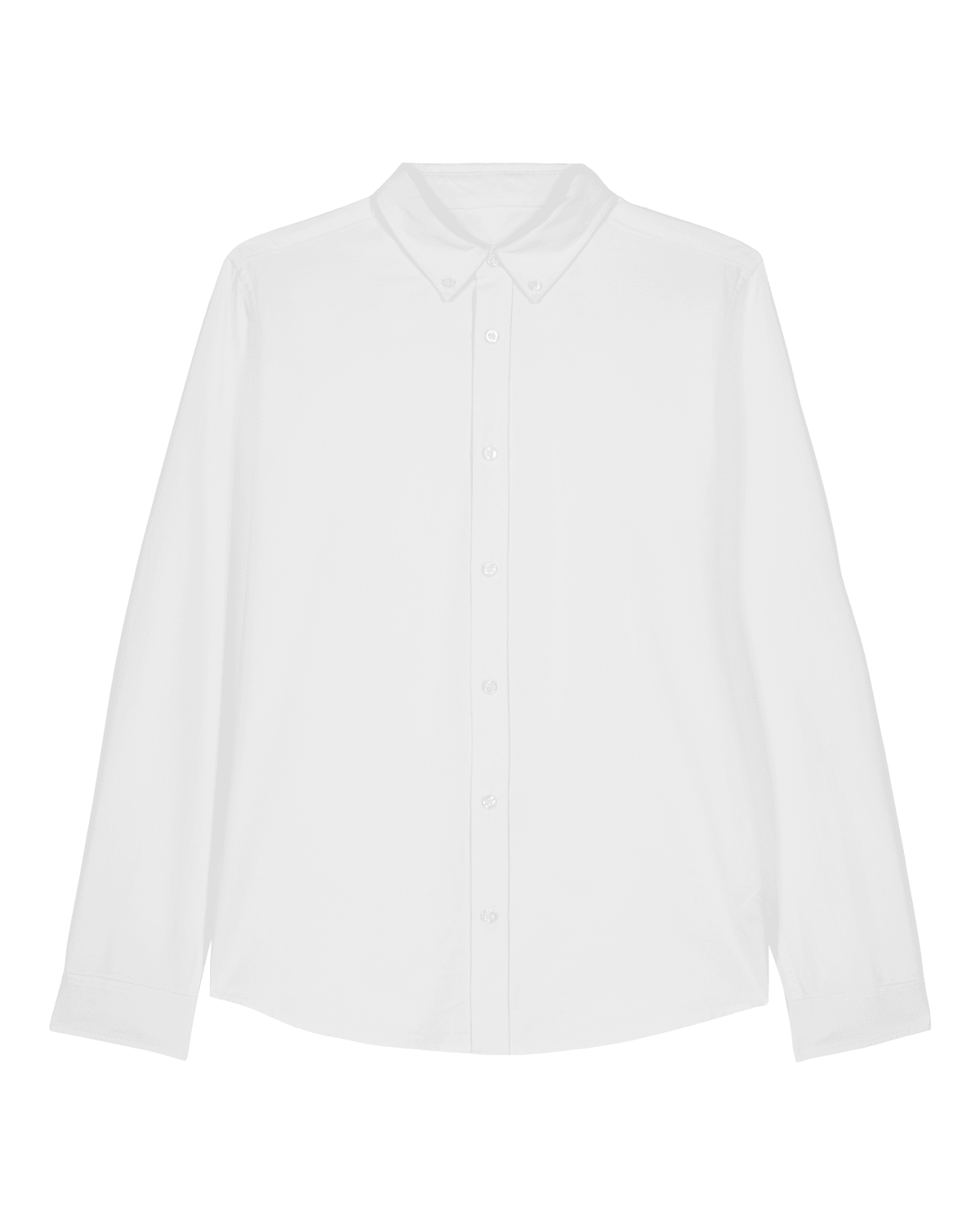 Stanley Stella Stanley Oxford Shirt in White – Vorderansicht