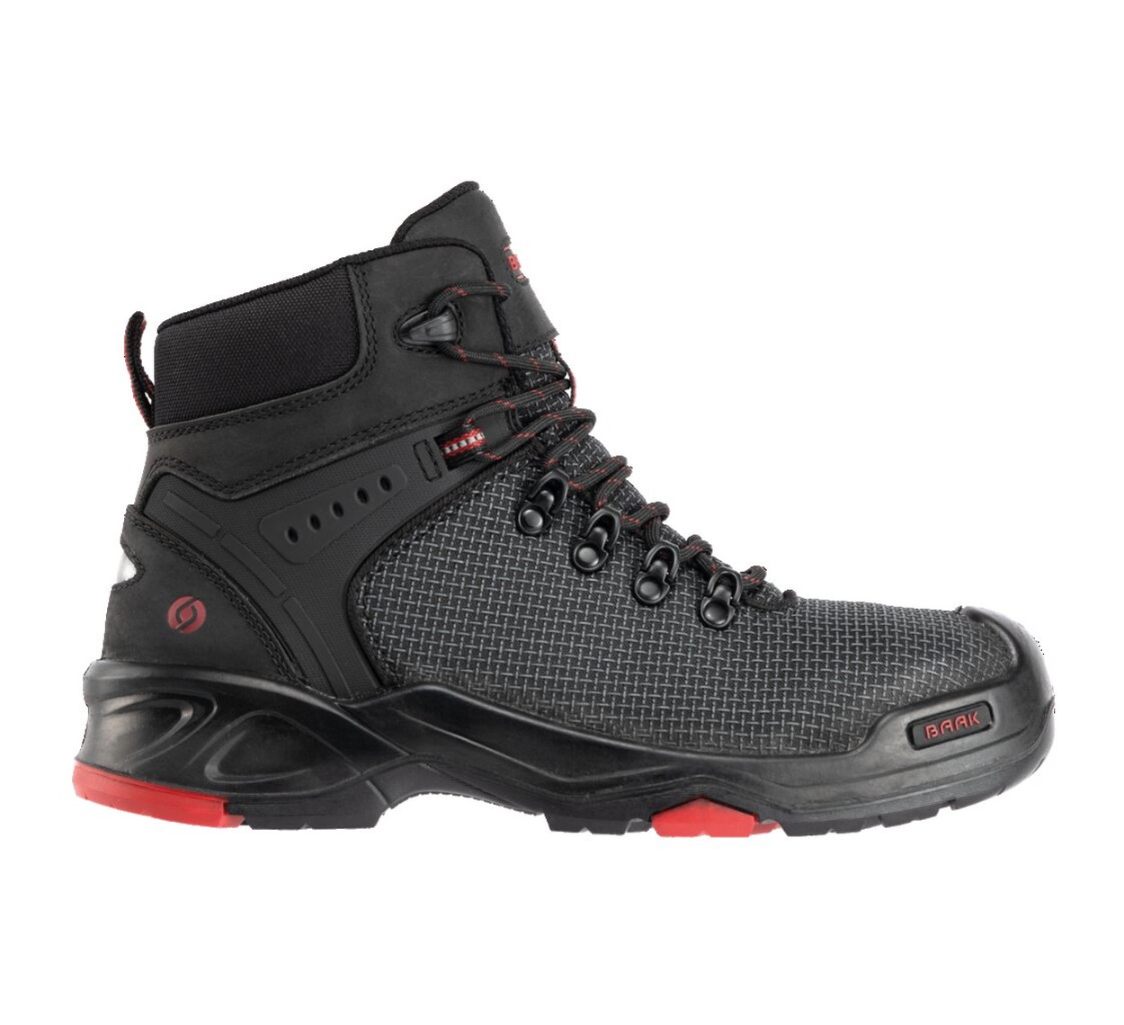 BAAK Stiefel S3 PU-TEK Textil BRADLEY in Schwarz – Vorderansicht