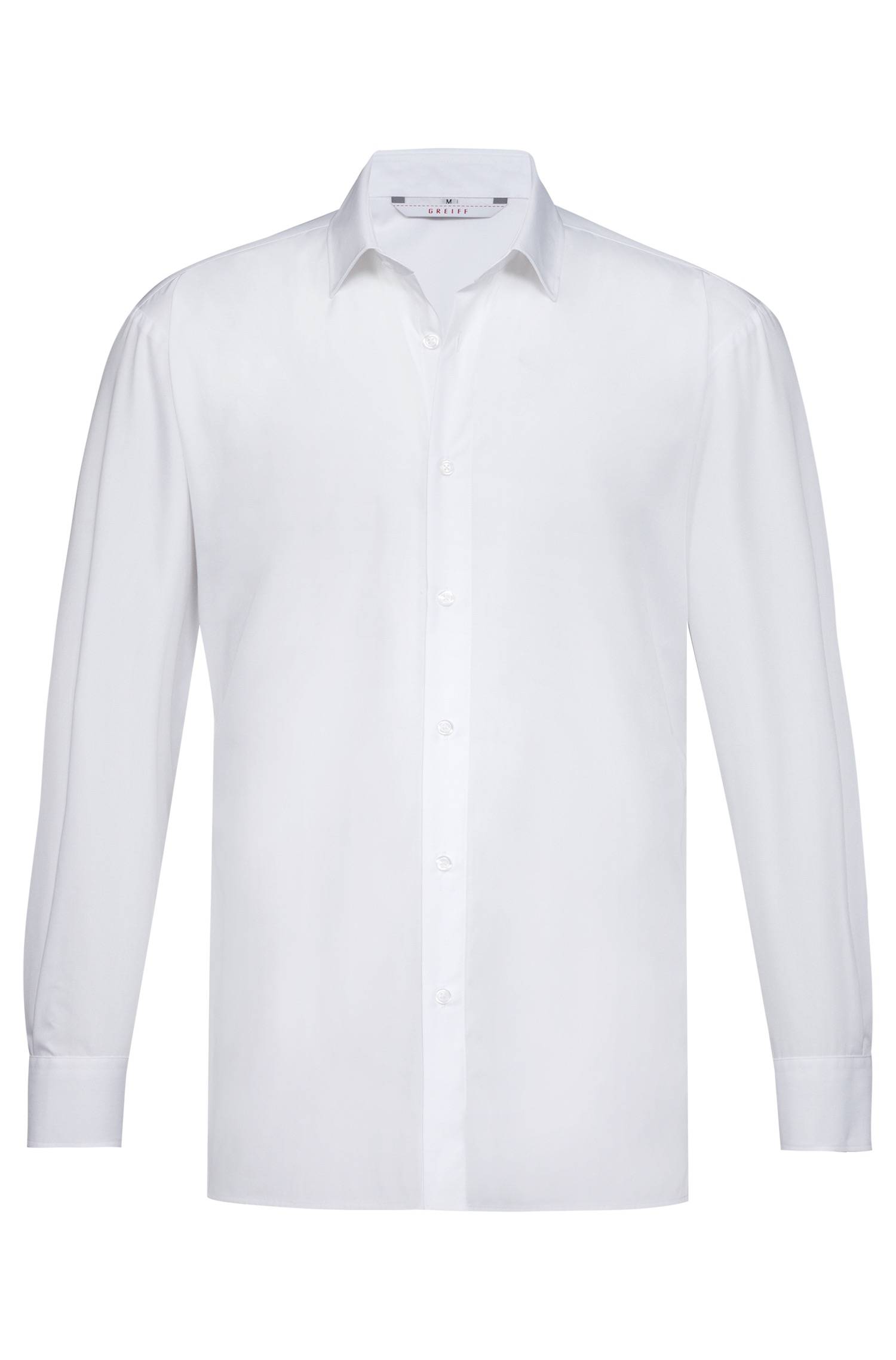 Greiff Herren-Hemd 1/1 RF Simple in Weiß – Vorderansicht