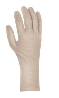 teXXor® Baumwolltrikot-Handschuhe SCHWER in Rohweiß – Vorderansicht