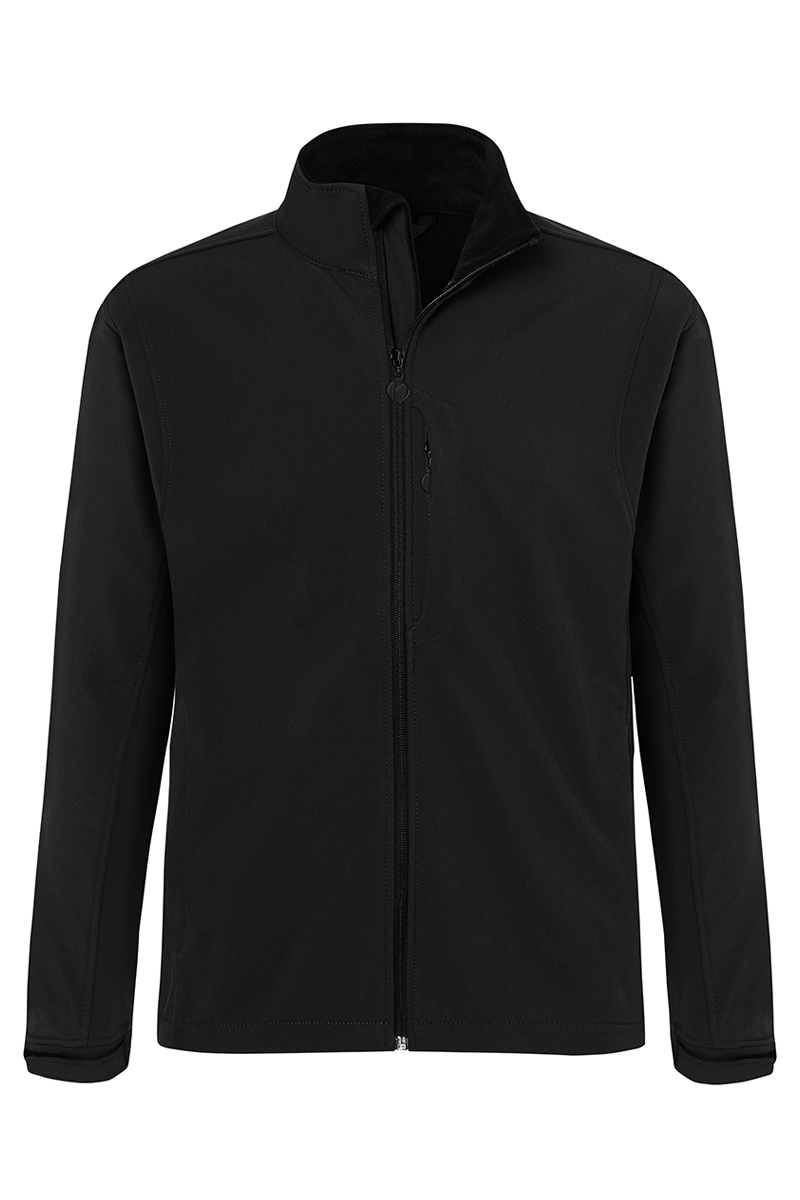 Karlowsky Herren Softshelljacke Classic in Schwarz – Vorderansicht