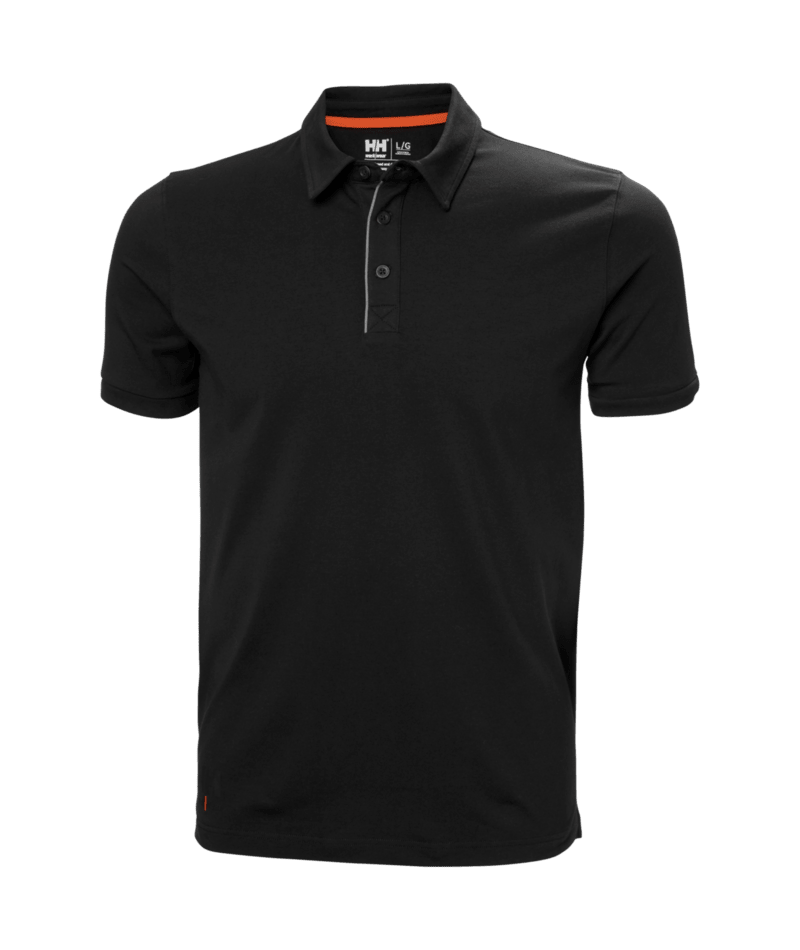 Helly Hansen Workwear EVO POLO in Schwarz – Vorderansicht
