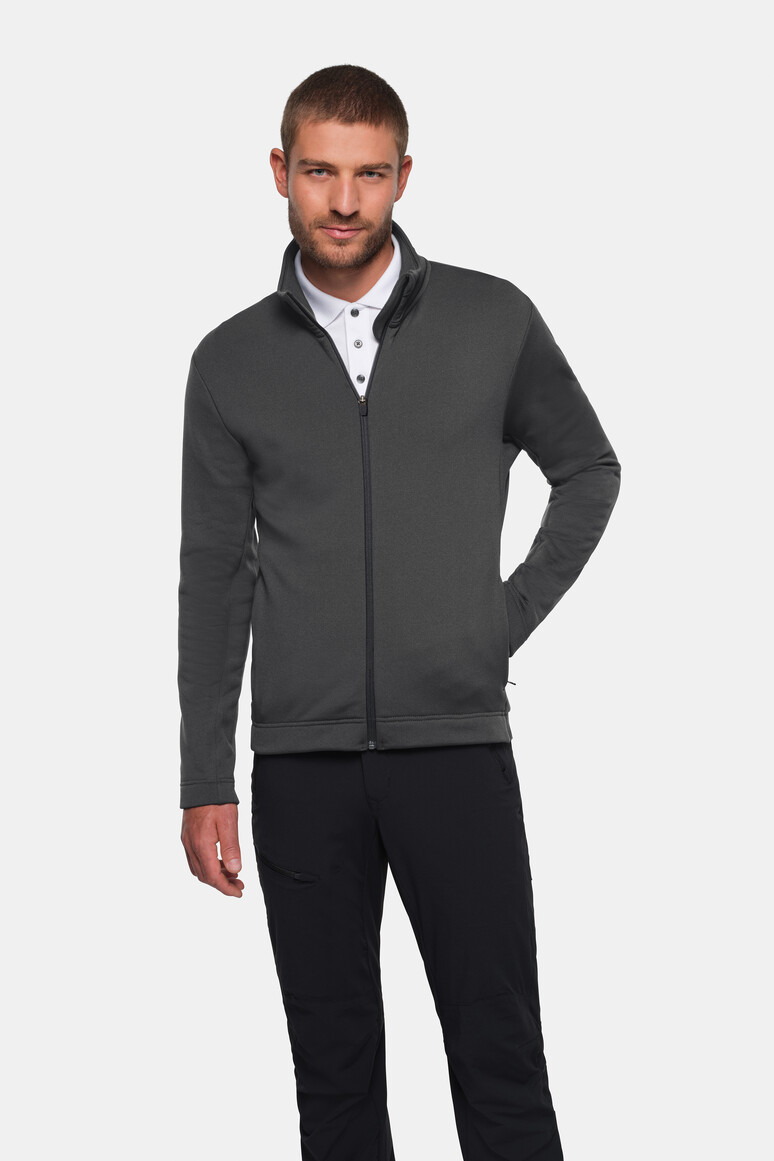 HAKRO 874 Tecjacke ECO in Karbongrau – Modellansicht