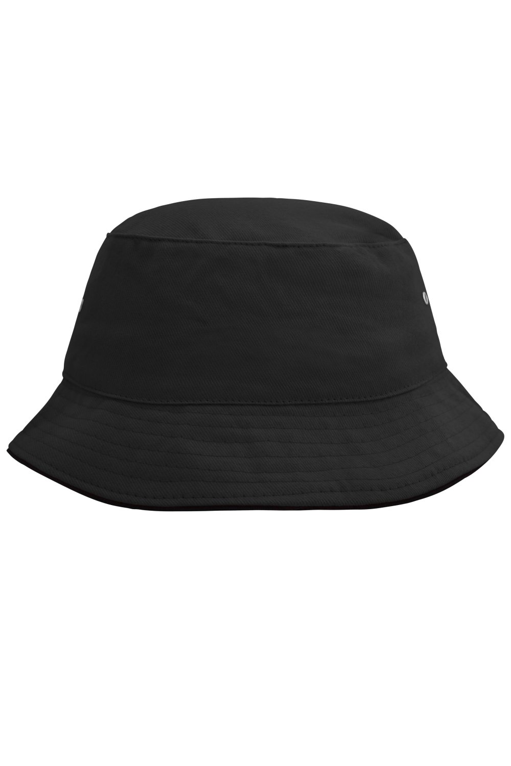Daiber Fisherman Piping Hat in Black/Black – Vorderansicht