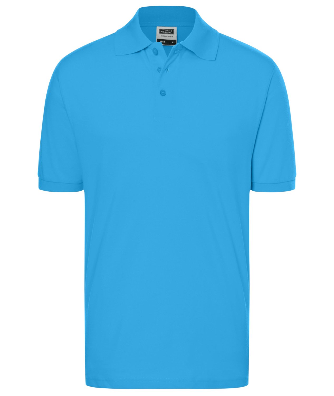 Daiber Classic Polo in Aqua – Vorderansicht
