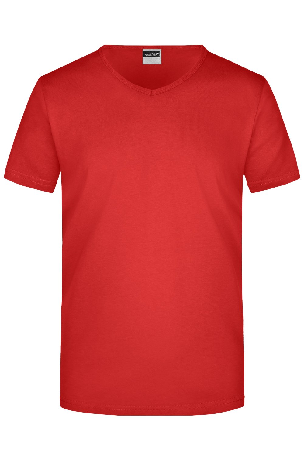 Daiber Men's Slim Fit V-T in Red – Vorderansicht