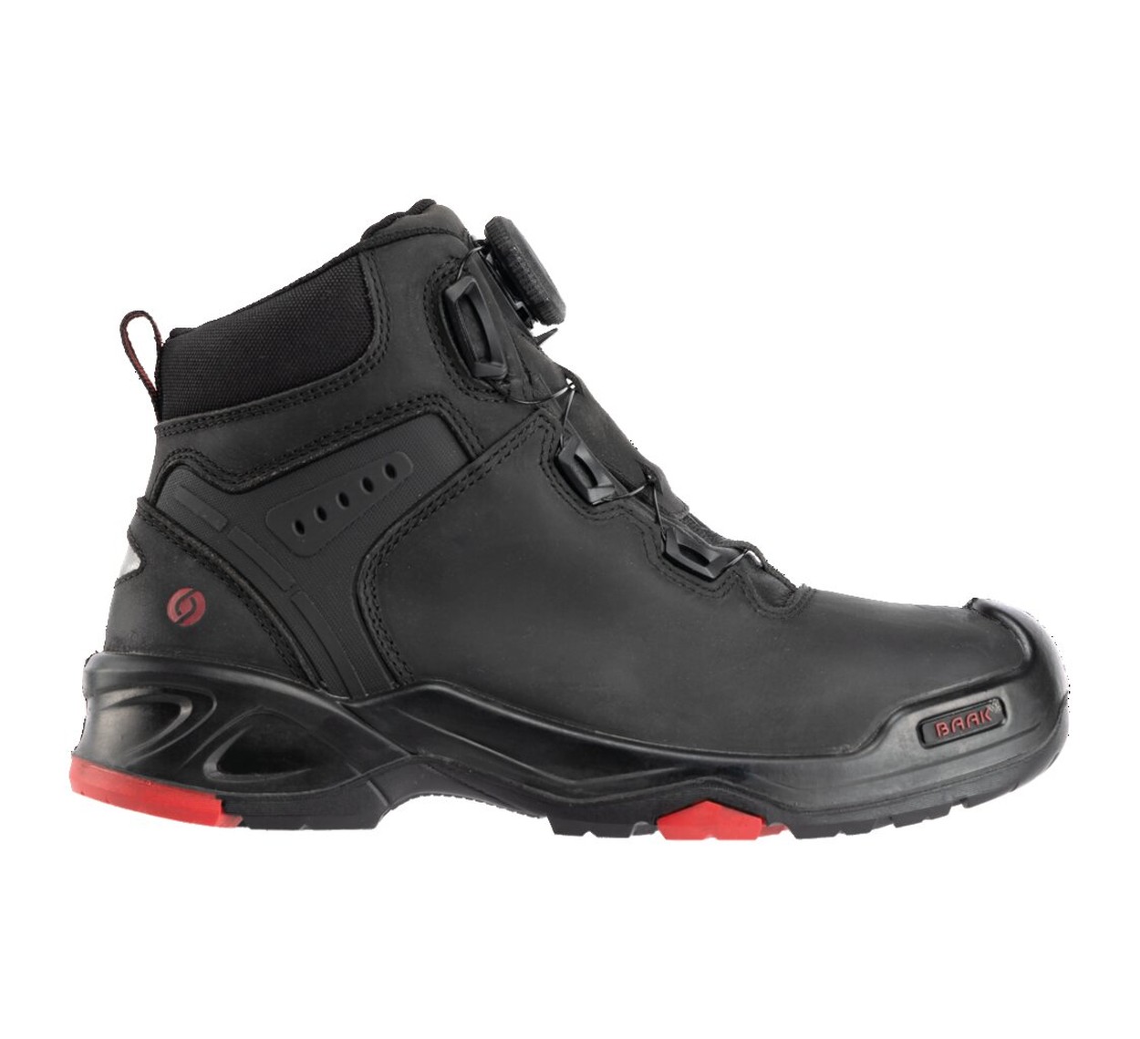 BAAK Stiefel S3 BOA BRAXTON in Schwarz – Vorderansicht