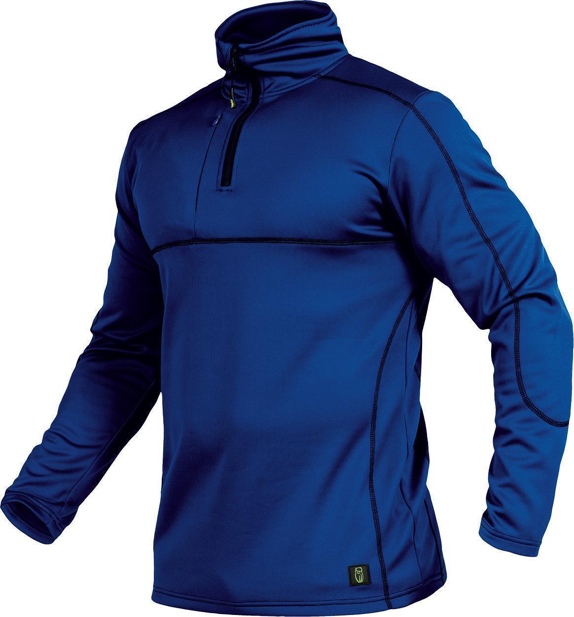 Leibwächter Funktionsshirt "Ulli" Flex Line in Kornblau-Schwarz – Vorderansicht