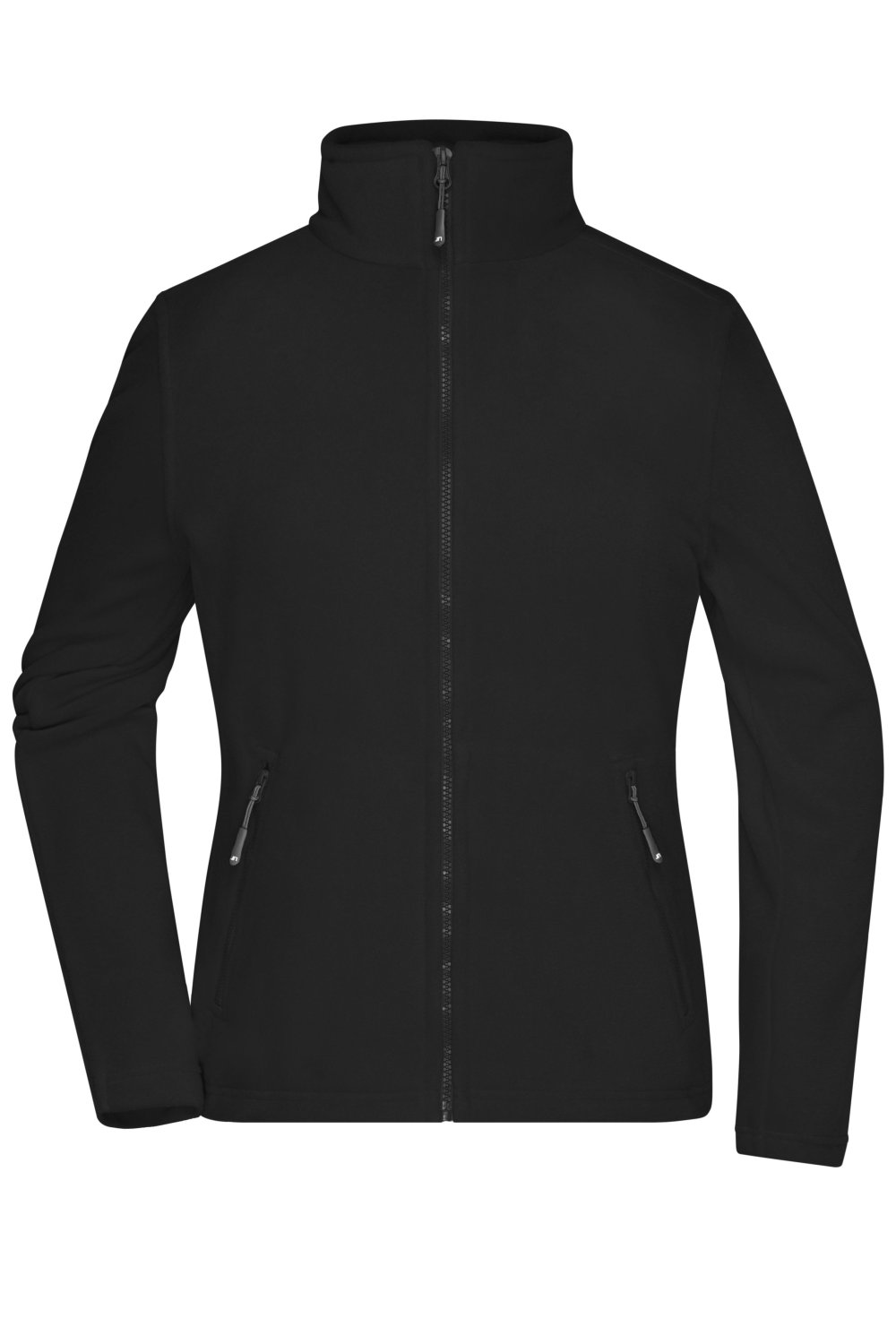 Daiber Ladies' Fleece Jacket in Black – Vorderansicht