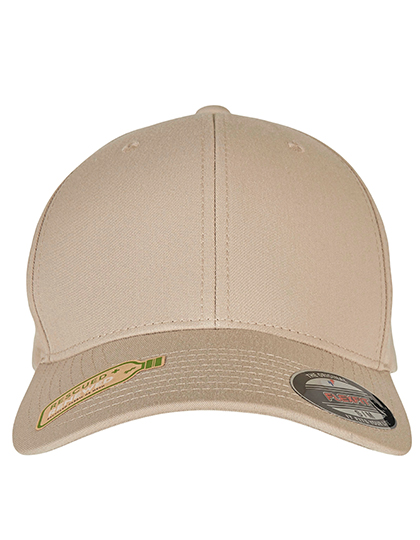 Flexfit Recycled Polyester Cap in Khaki – Vorderansicht