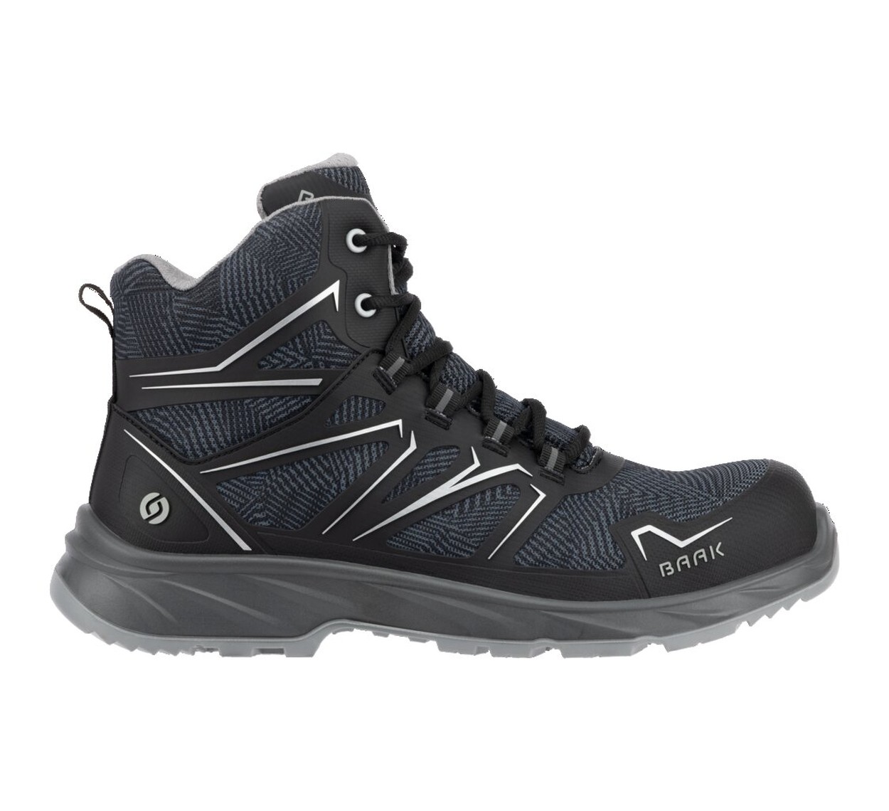BAAK Stiefel S3S FO LG SR ESD PATRICK in Schwarz – Vorderansicht