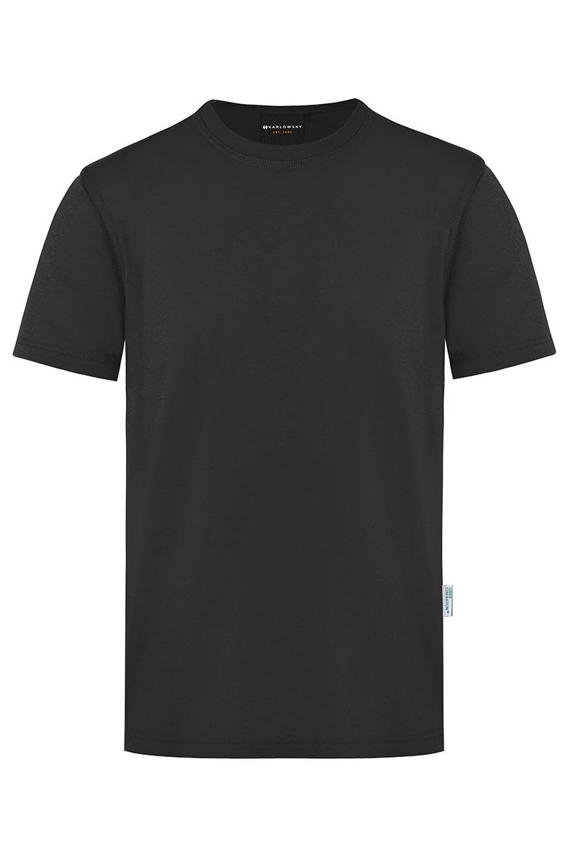 Karlowsky Herren Workwear T-Shirt Casual-Flair in Schwarz – Vorderansicht