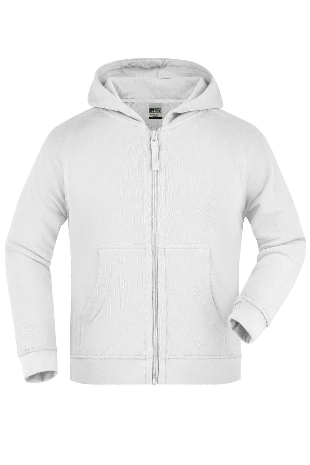 Daiber Hooded Jacket Junior in White – Vorderansicht
