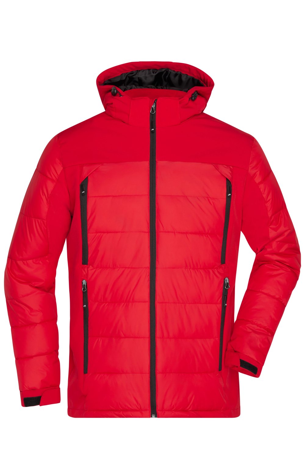 Daiber Men's Outdoor Hybrid Jacket in Red – Vorderansicht