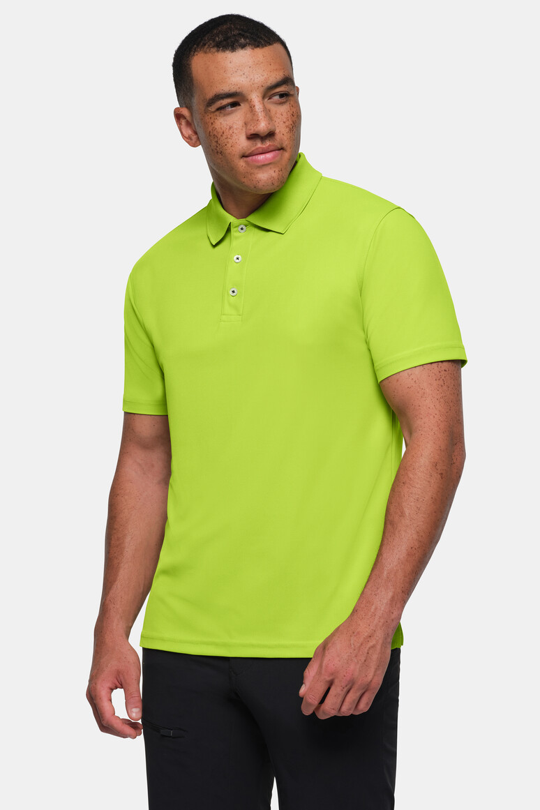 HAKRO 806 Poloshirt COOLMAX® ECO in Kiwi – Modellansicht