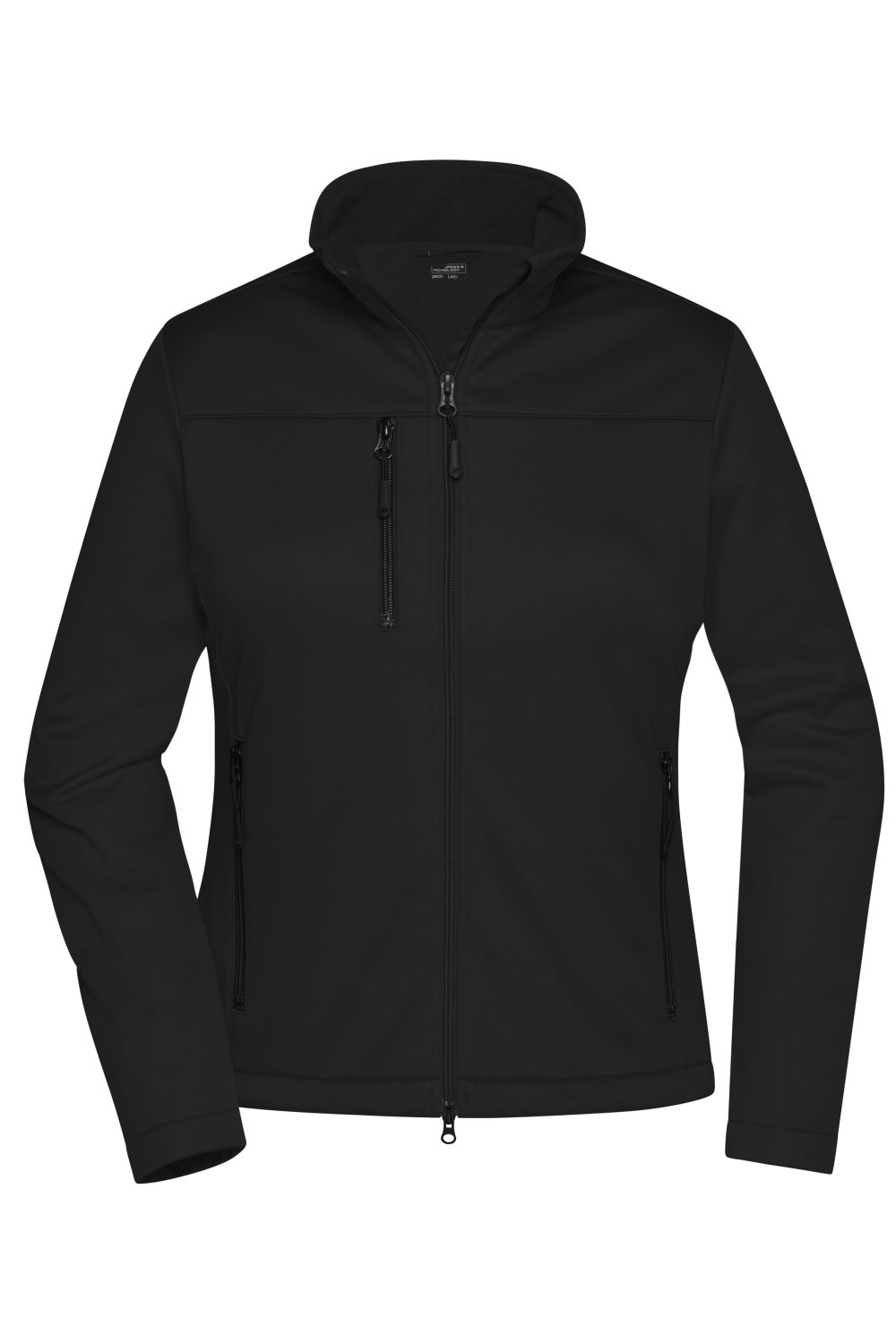Daiber Ladies' Softshell Jacket GRS in Black – Vorderansicht