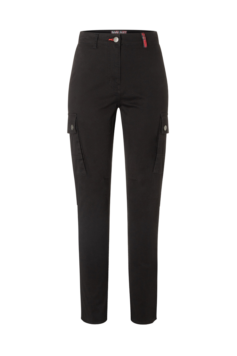 Damen Cargohose ROCK CHEF®-Stage2 in Schwarz – Vorderansicht