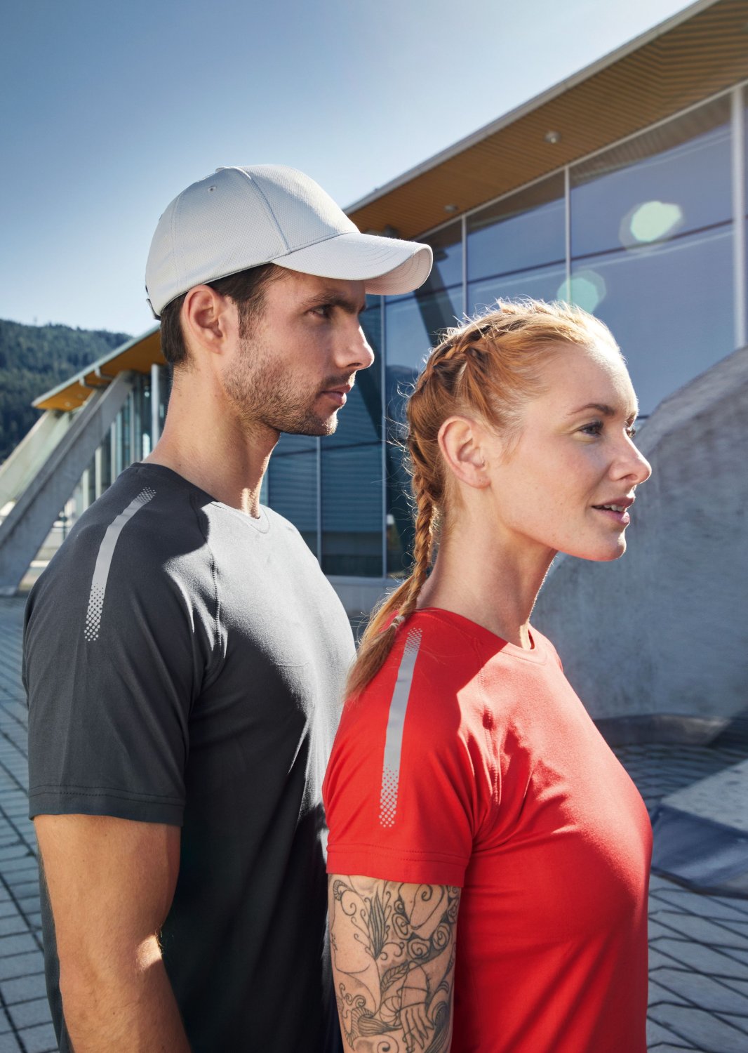 Daiber Ladies' Sports-T GRS in Black – Modellansicht
