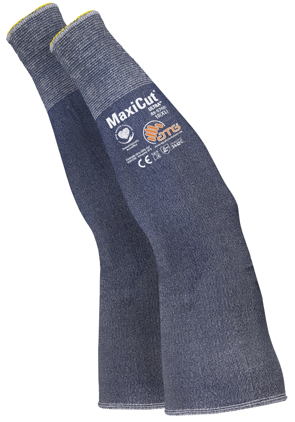 ATG® MaxiCut® Ultra™ Schnittschutz-Armstulpe (89-5740) in Blau – Vorderansicht