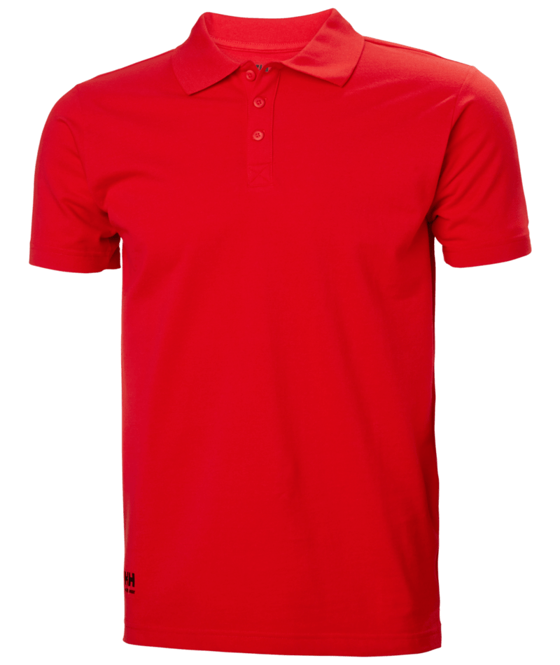 Helly Hansen Workwear CLASSIC 2.0 POLO in Signal Rot – Vorderansicht
