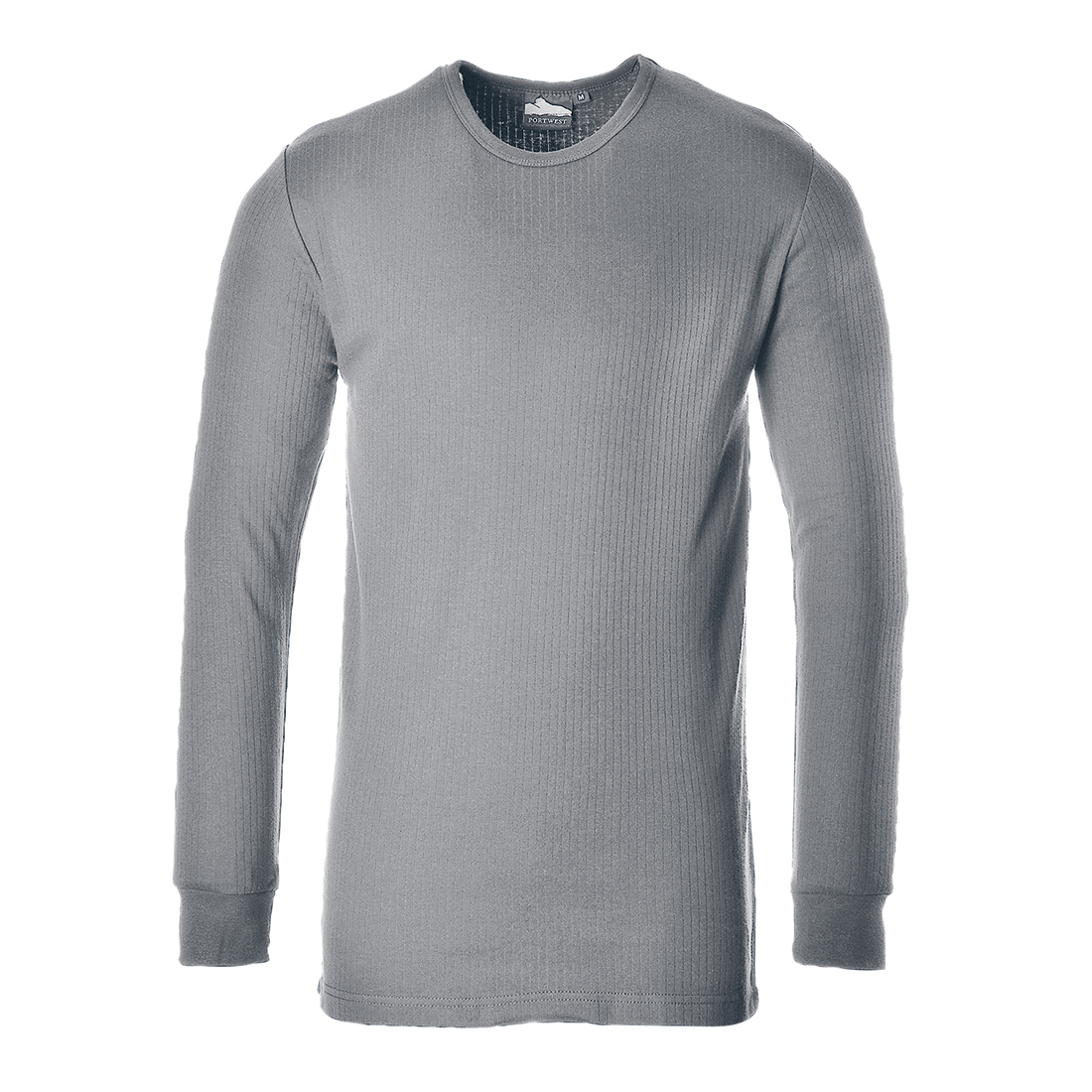 Portwest Thermal T-Shirt Long Sleeve in Grau – Vorderansicht