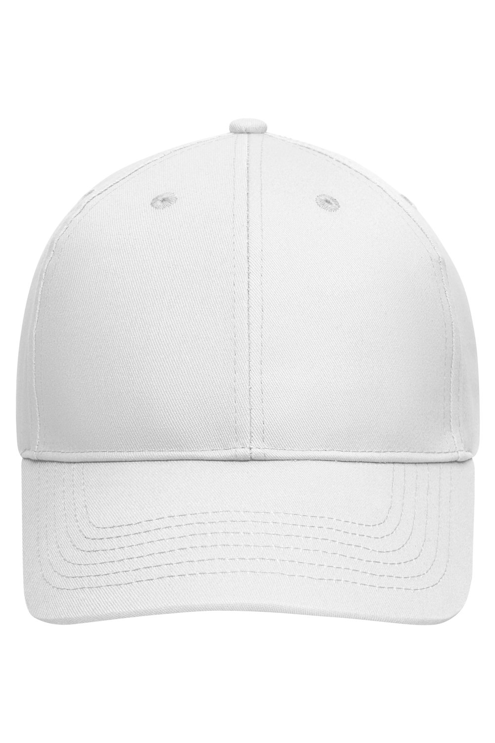 Daiber 6 Panel Cap Organic Cotton in White – Vorderansicht