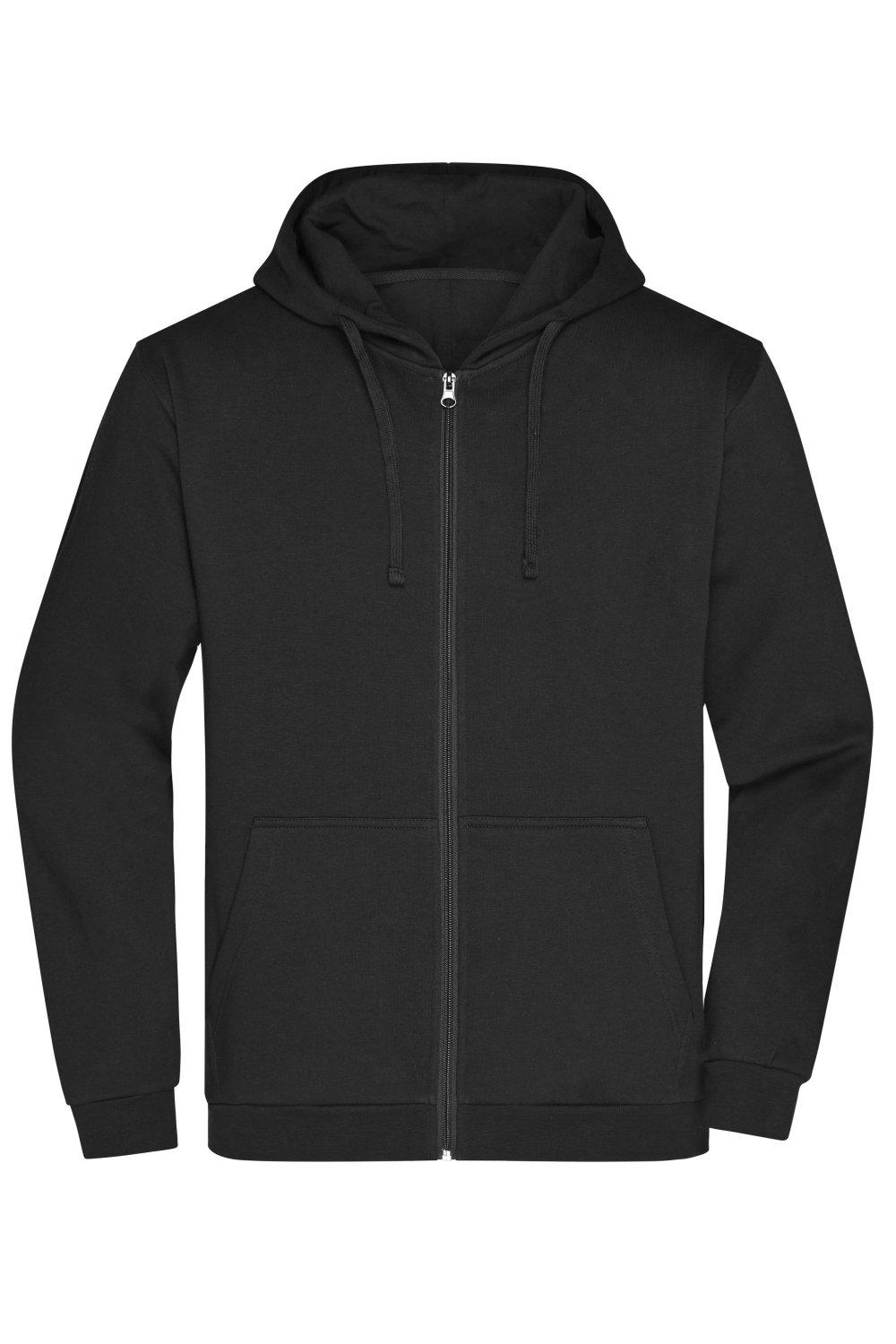 Daiber Men's Promo Zip Hoody in Black – Vorderansicht