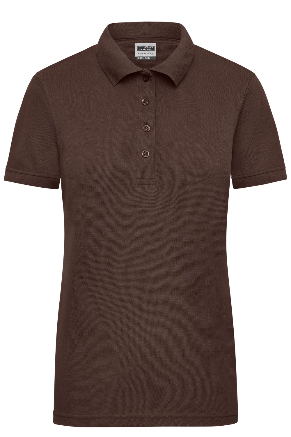 Daiber Ladies' Workwear Polo in Brown – Vorderansicht