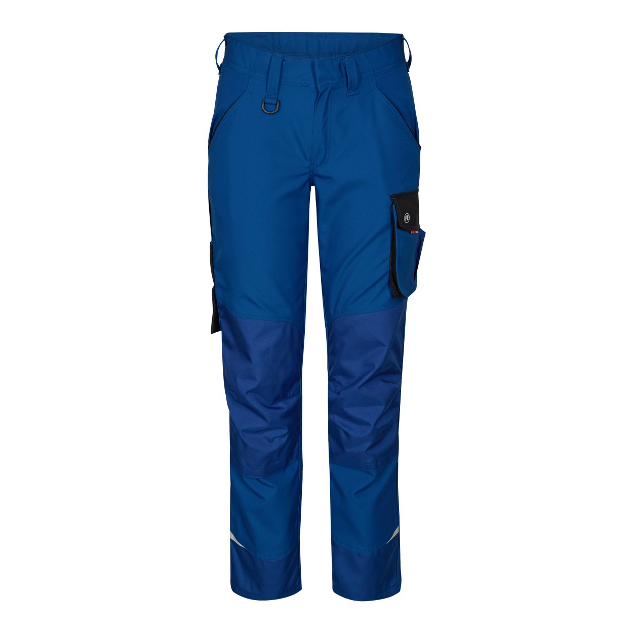 ENGEL Galaxy 2815-254 Damen Arbeitshose in Surfer Blue/Schwarz – Vorderansicht
