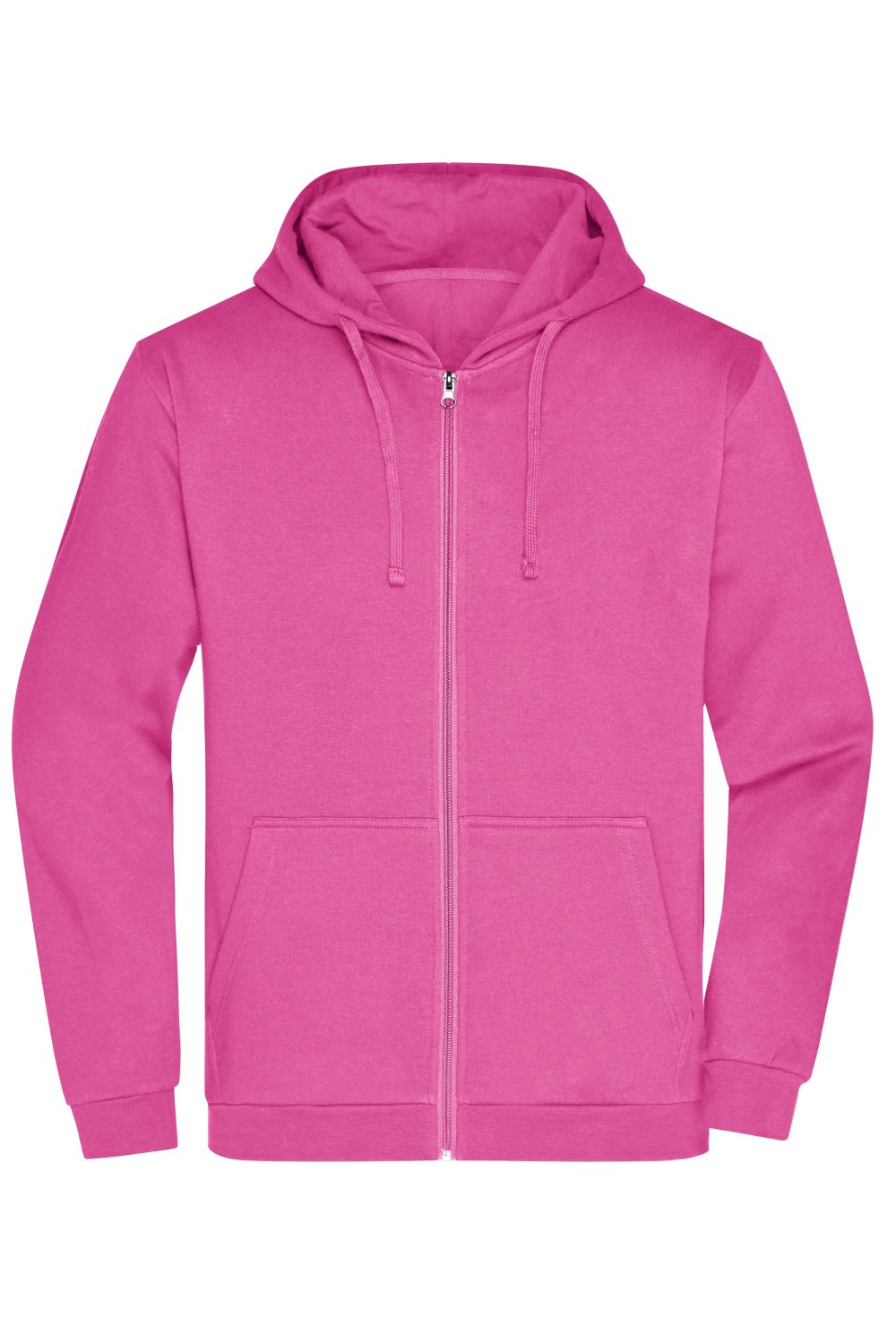 Daiber Men's Promo Zip Hoody in Pink – Vorderansicht