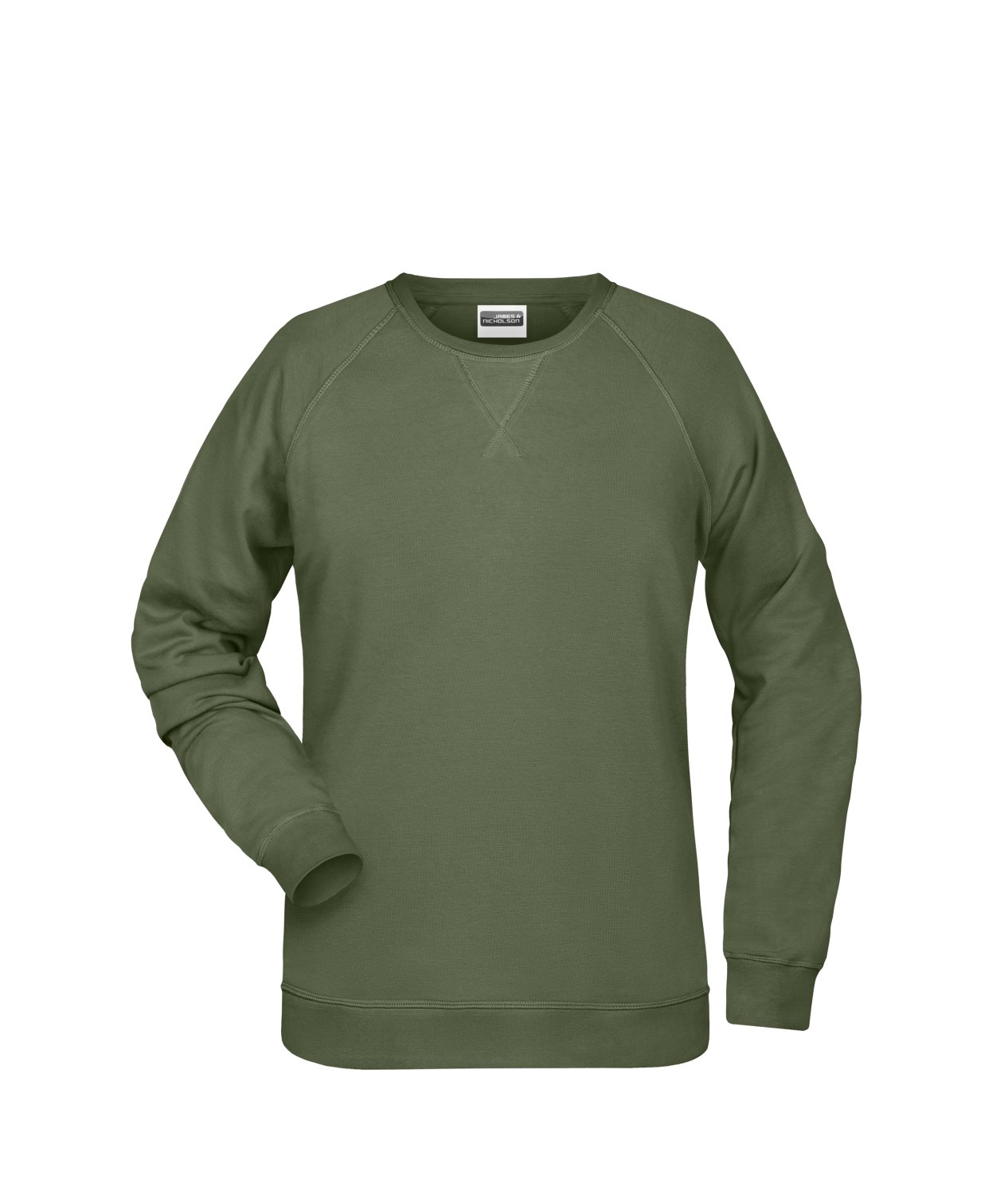 Daiber Ladies' Sweat OCS Blended & RCS in Olive – Vorderansicht