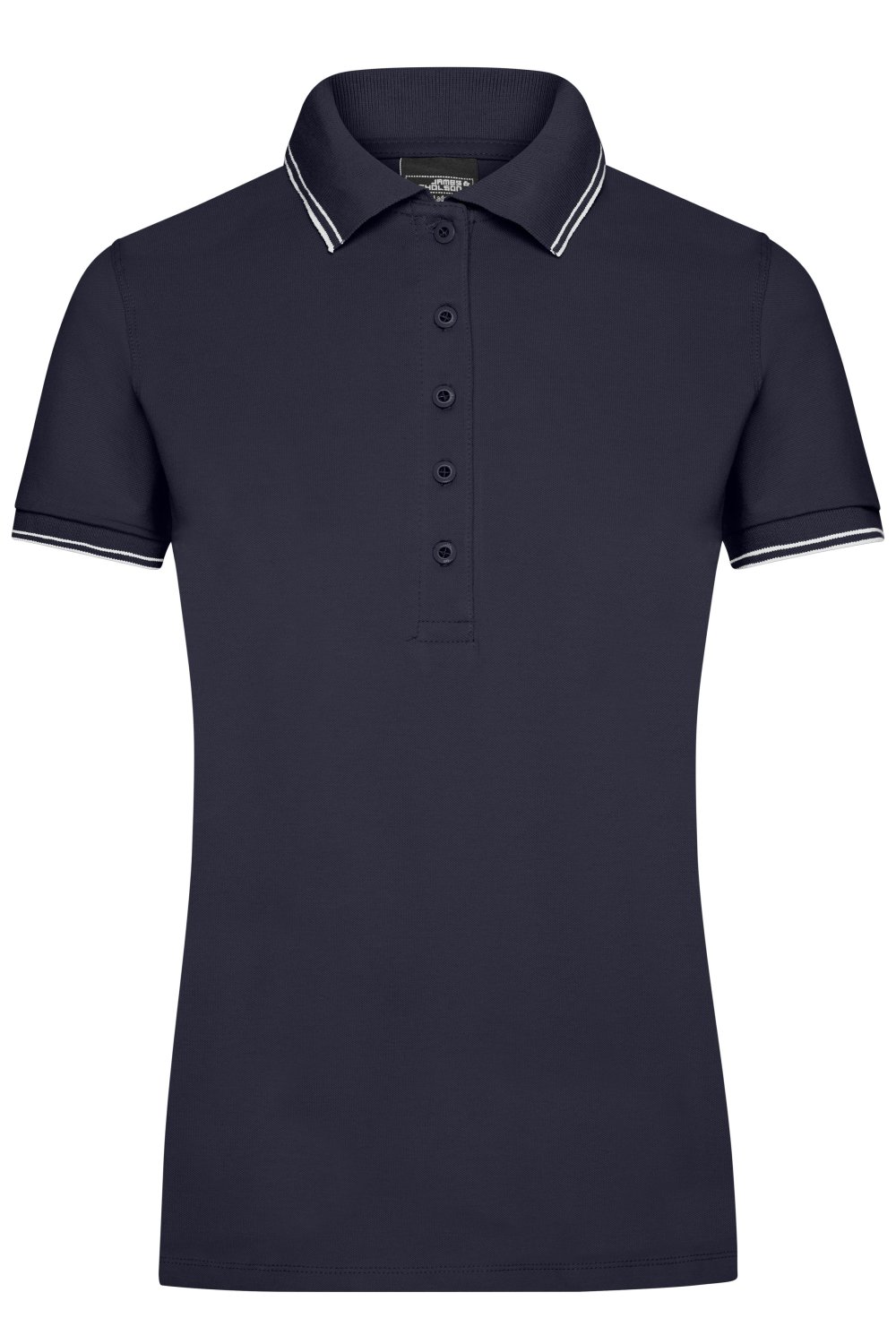 Daiber Ladies' Polo in Navy/White – Vorderansicht