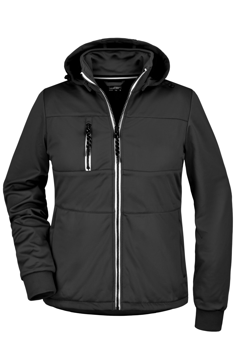 Daiber Ladies' Maritime Jacket in Black/Black/White – Vorderansicht
