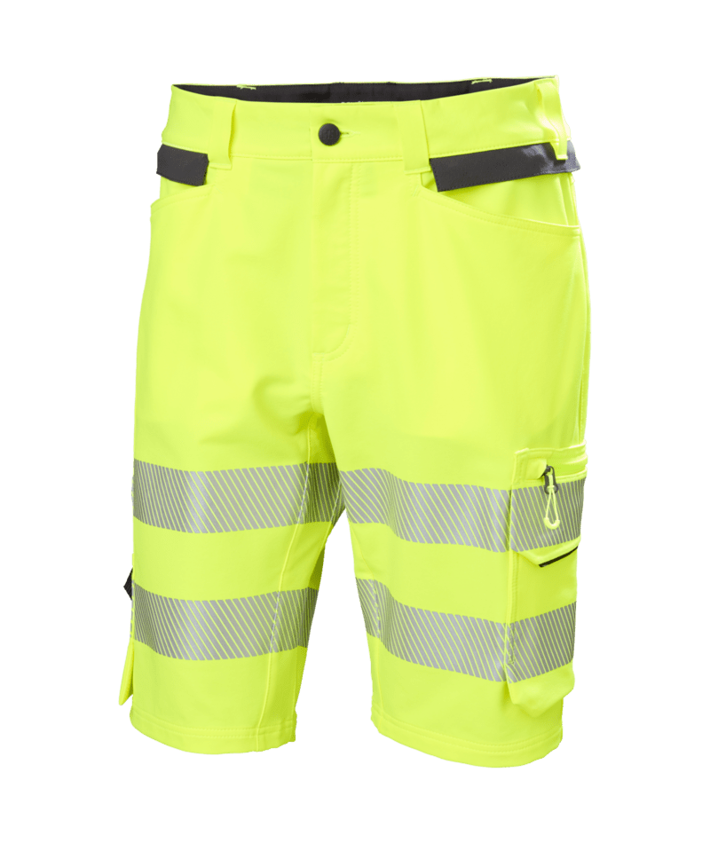 Helly Hansen Workwear ICU CNCT SHORTS in Gelb/Anthrazit – Vorderansicht
