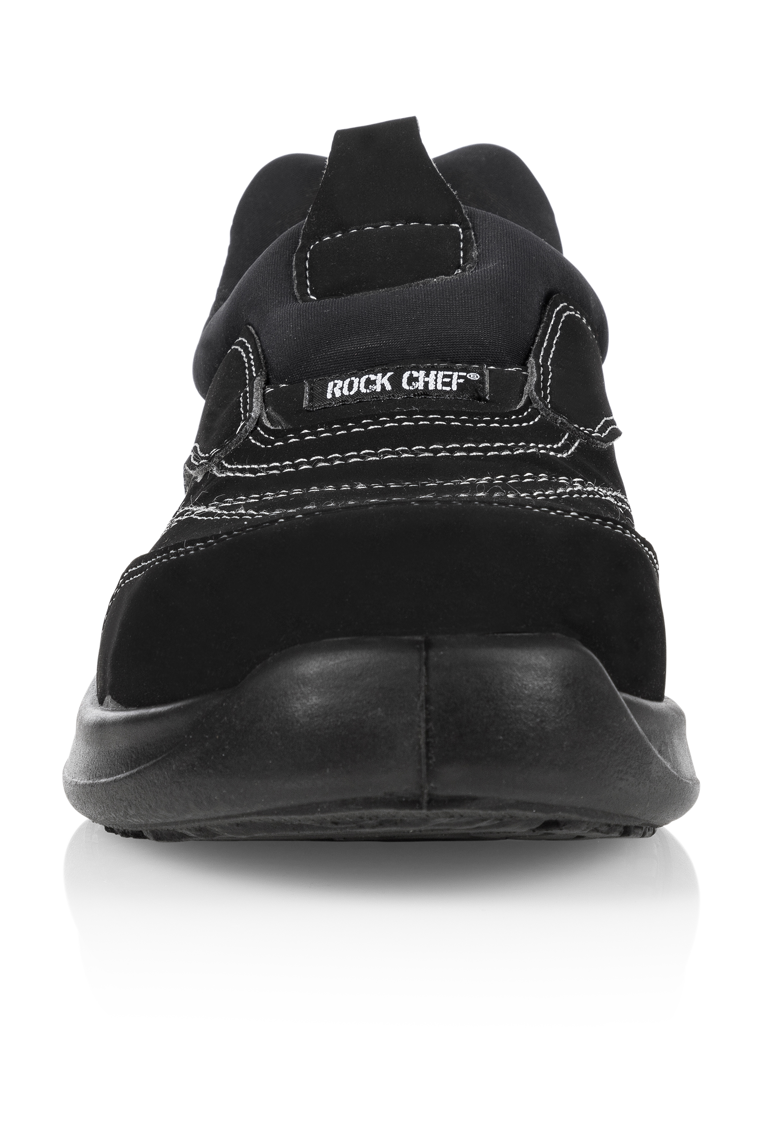 Sicherheitsschuh ROCK CHEF® STEP 7, EN ISO 20345:2022, S1-FO-SR, 1 Paar / Pack in Schwarz – Vorderansicht
