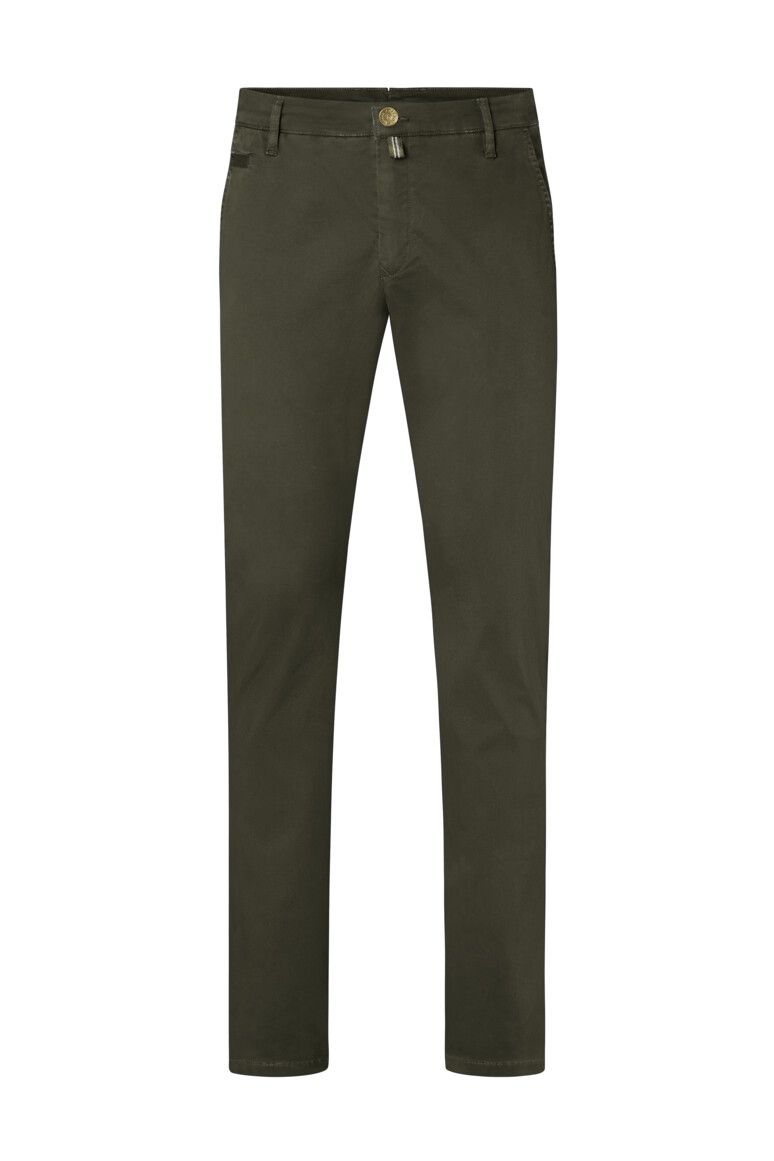 HAKRO 707 Chinohose X-Stretch in Olive – Vorderansicht
