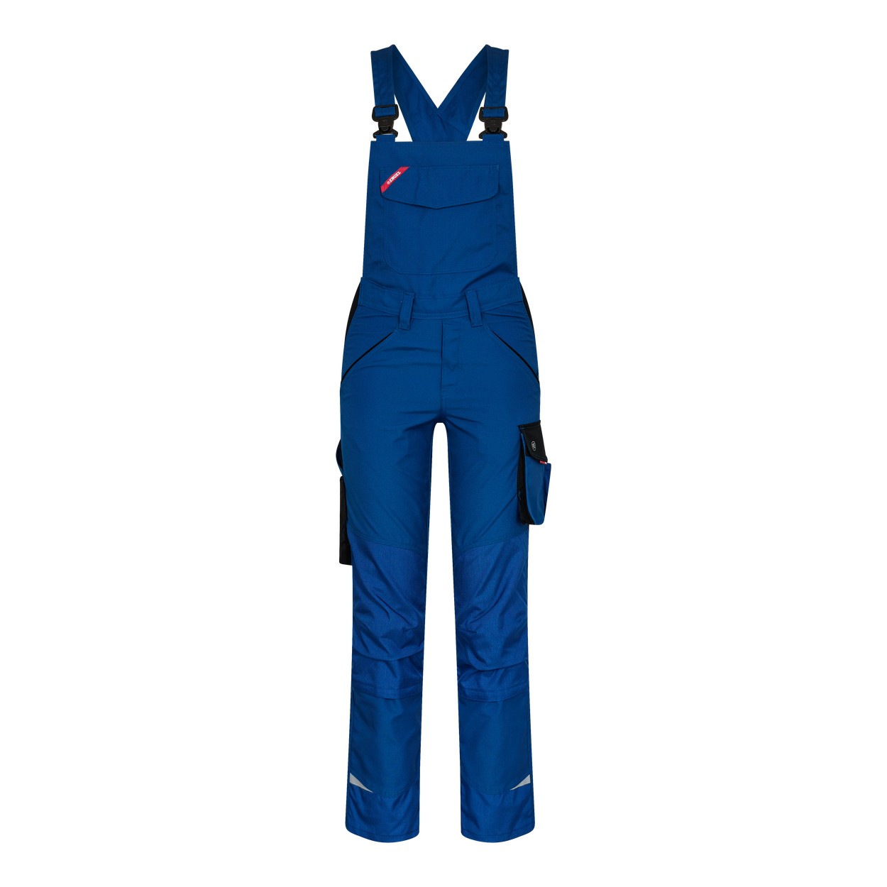 ENGEL Galaxy 3815-254 Damen Latzhose in Surfer Blue/Schwarz – Vorderansicht
