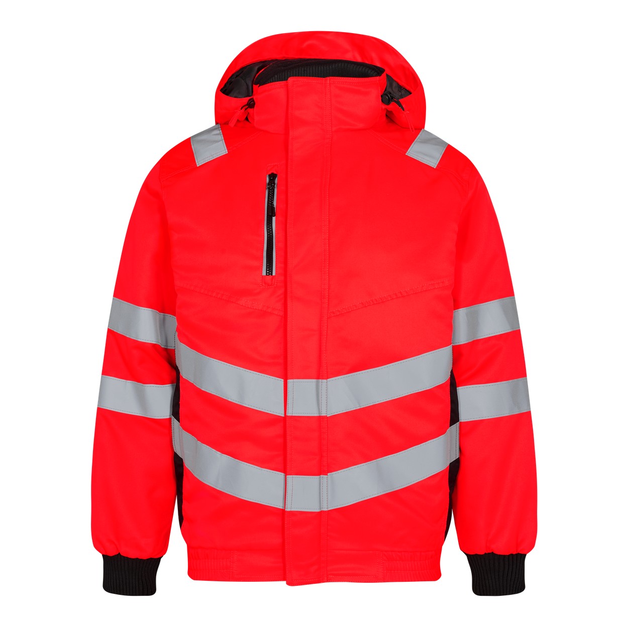 ENGEL Safety 1247-935 Pilotjacke in Rot/Schwarz – Vorderansicht
