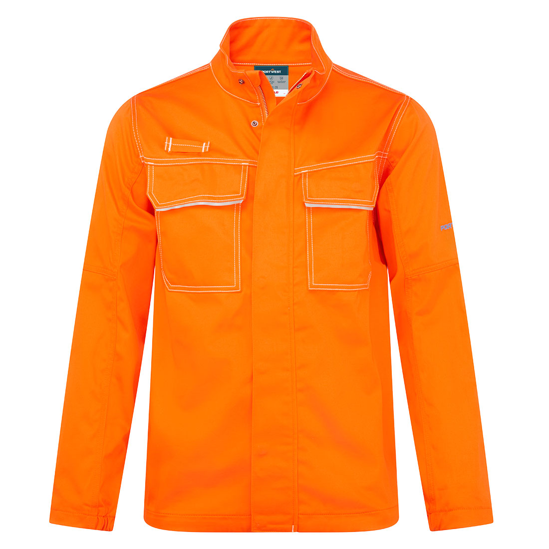 Portwest Bizweld Work FR Jacket in Orange – Vorderansicht