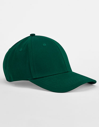 Beechfield EarthAware® Classic Organic Cotton 6 Panel Cap in Bottle Green – Vorderansicht