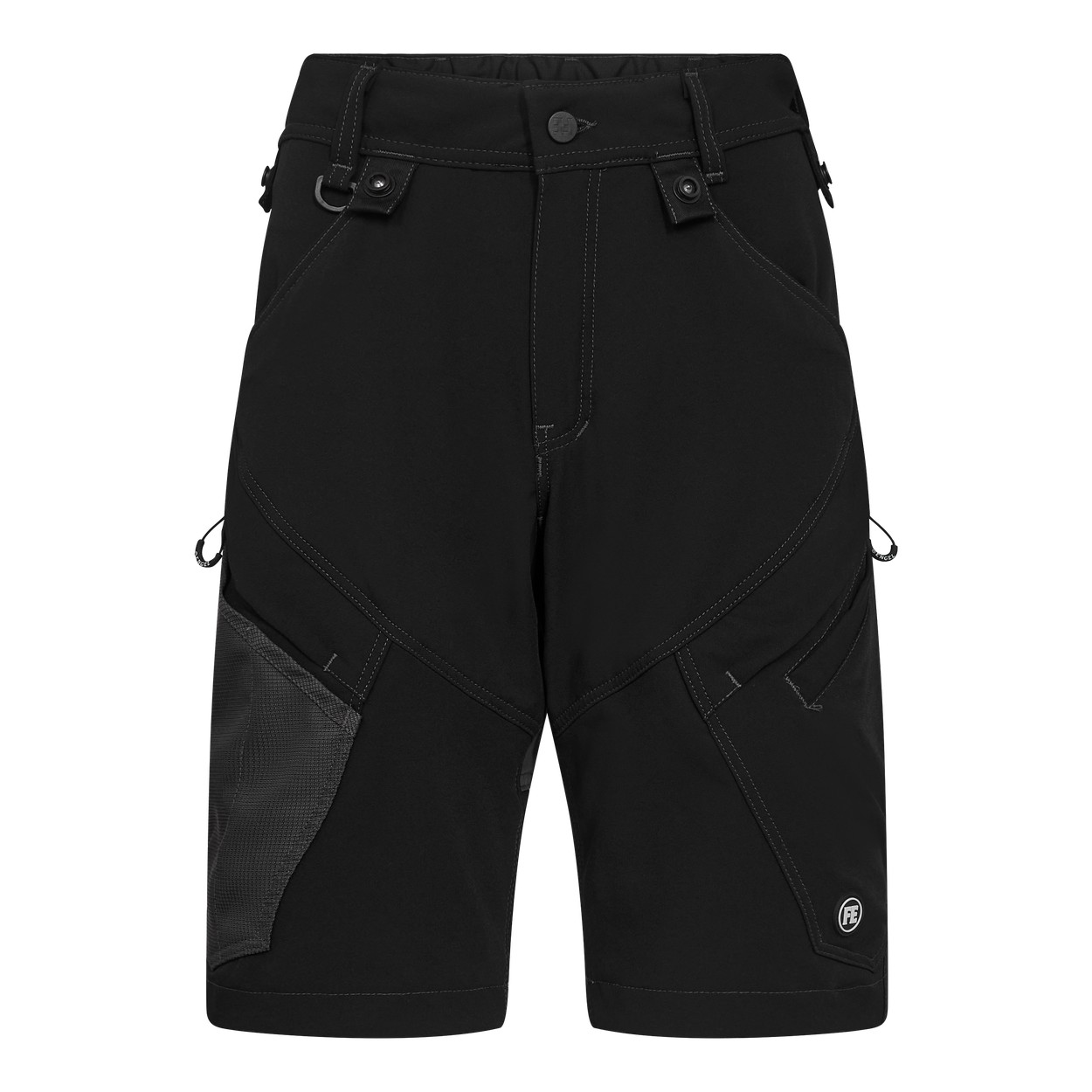 ENGEL X-treme 6361-317 Damen Arbeitsshorts mit 4-Wege Stretch in Schwarz – Vorderansicht