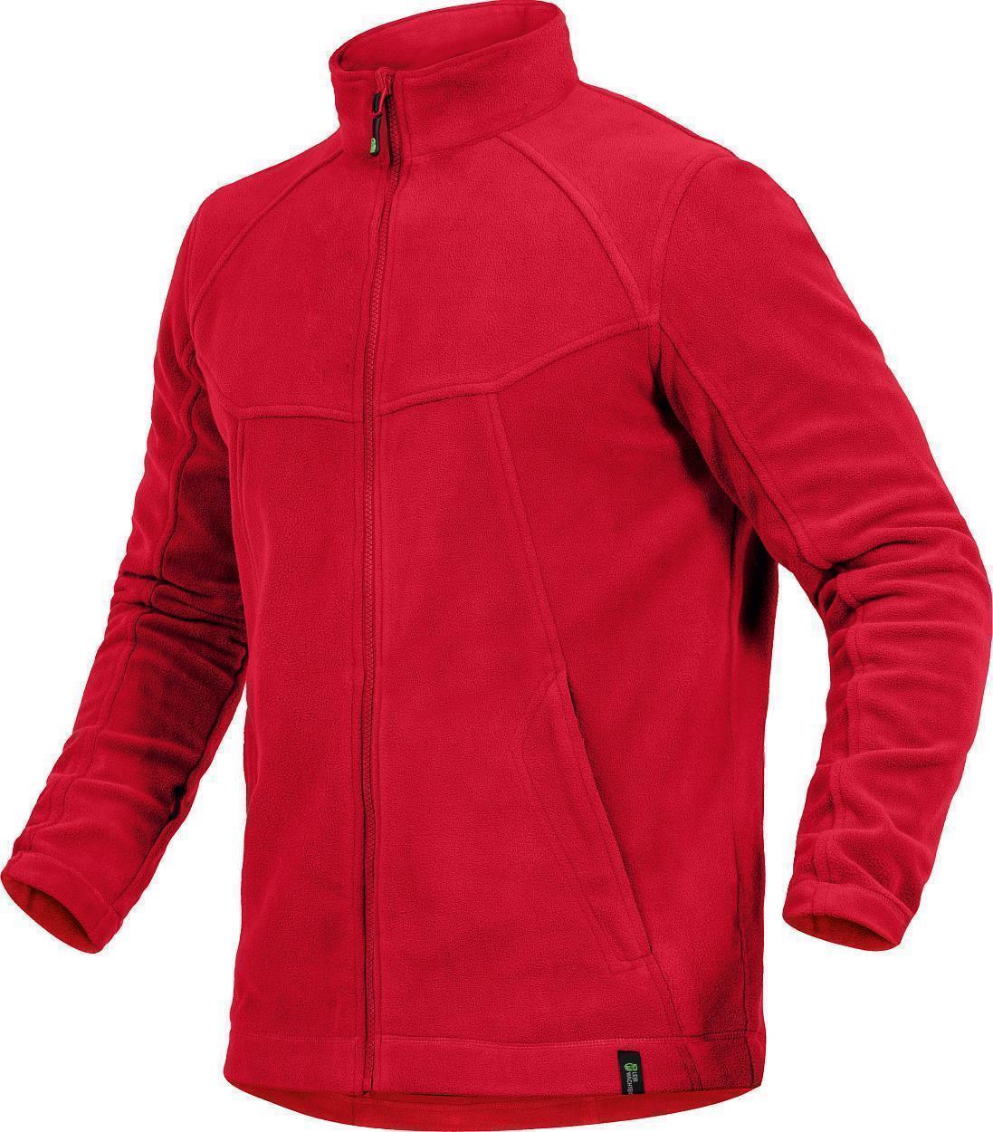 Leibwächter Polar-Fleecejacke Unisex in Rot – Vorderansicht